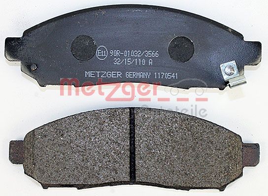 METZGER 1170541 Bremsbelagsatz, Scheibenbremse
